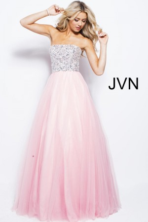 JVN Prom JVN52131 Beaded Bodice Gown