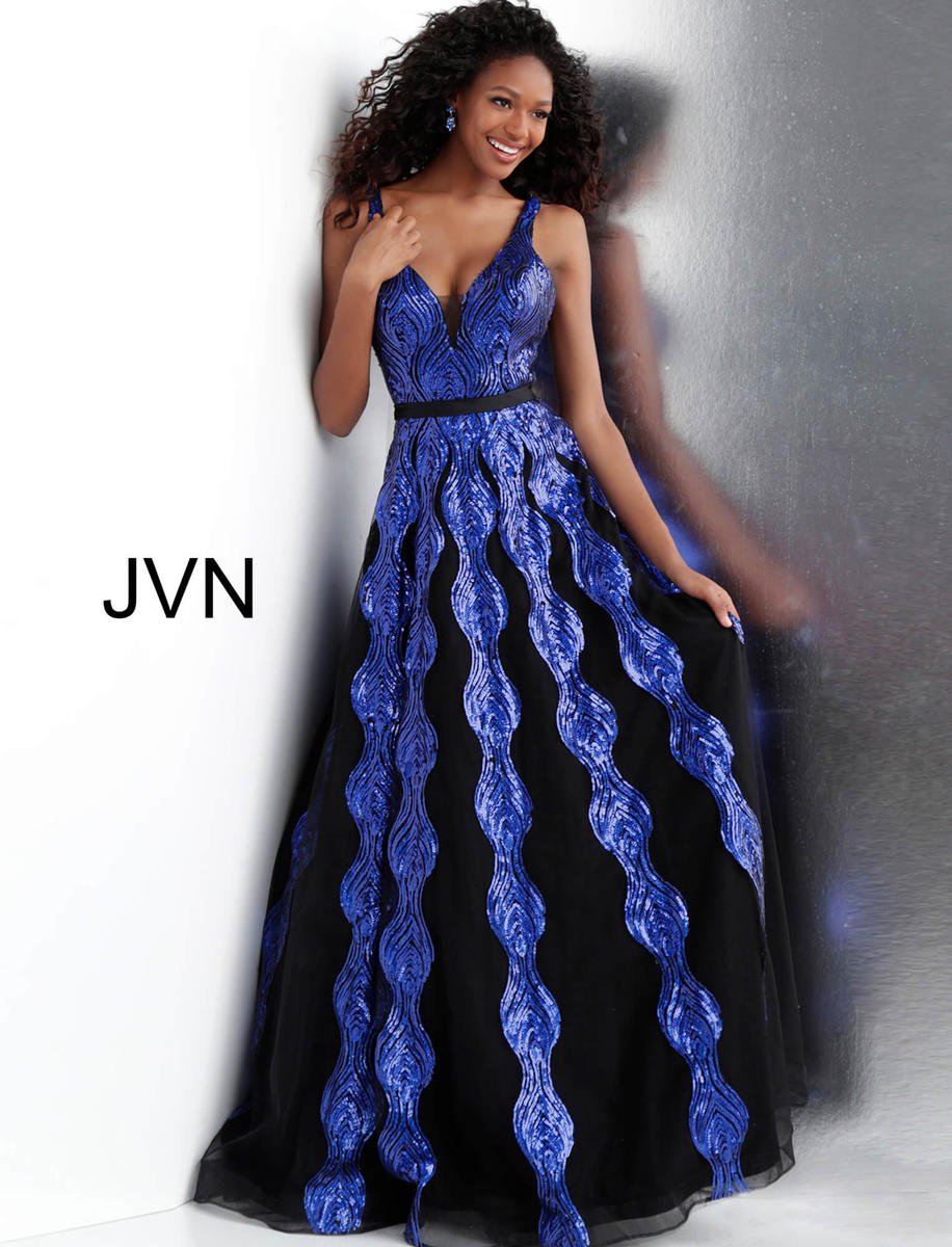 French Novelty: JVN Prom JVN64158 Stunning Sequin Gown