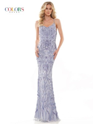 Glow by Colors K134 Beautiful Beaded Prom Dress
