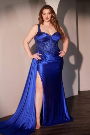 Ladivine KV1125C Plus Size Prom Dress