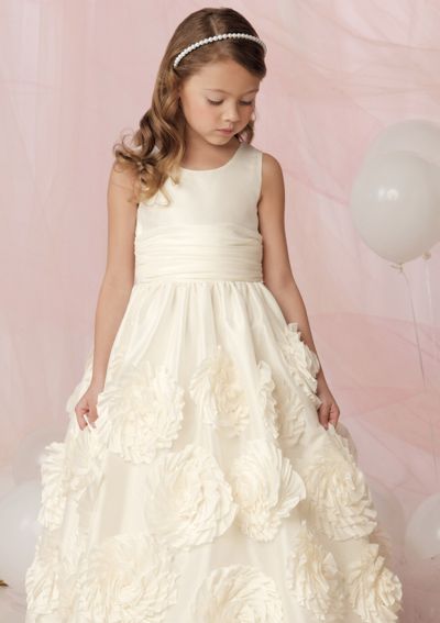 flower girl dress with flowers