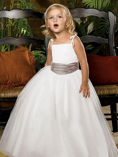 Spagetti Strap Girls Tulle Dress