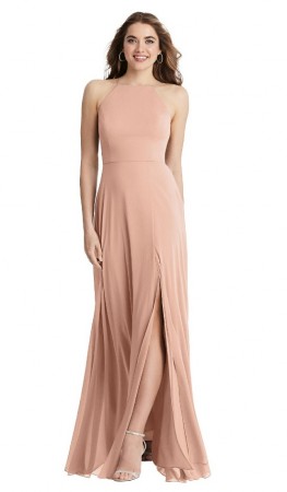 Lovely LB010 High Neck Chiffon Bridesmaid Dress