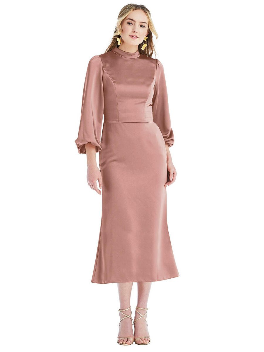 Lovely LB024 Long Sleeve Modest Midi Dress