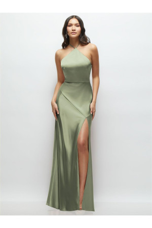 Lovely LB059 Chic Halter Long Bridesmaid Dress