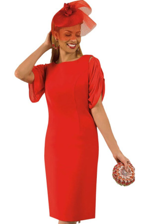 Lily And Taylor 4985 Fitted Sheath Style Church Dress In French Crepe