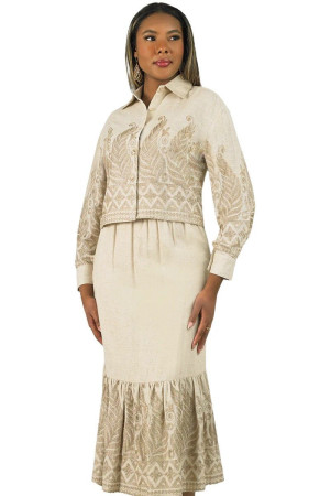 Lily And Taylor 5050 Womens 2 Piece Church Skirt Suit