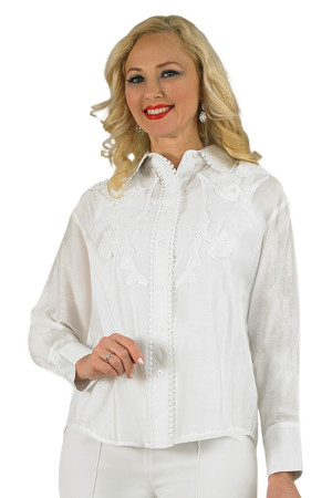 Lily And Taylor S103 Fresh Ladies 2 Piece Cotton Blend Blouse
