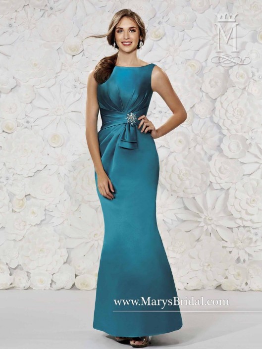 Modern Maids M1491 Satin Fit And Flare Bridesmaid Dress French Novelty Modern Maids M1491 Satin Fit And Flare Bridesmaid Dress