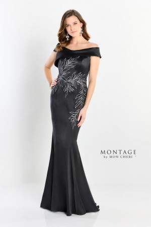 Montage M2210 Unique Off Shoulder Mothers Gown