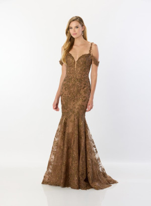 Montage M2232 Cold Shoulder Lace Mermaid Dress