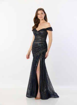 Montage M2240 Sequin Tulle Mother of Bride Dress