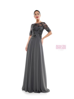 Size 22 Slate Blue Marsoni by Colors M286 Perfect Mothers Gown