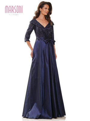 Size 4 Charcoal Marsoni by Colors M317 Sophisticated Mothers Gown