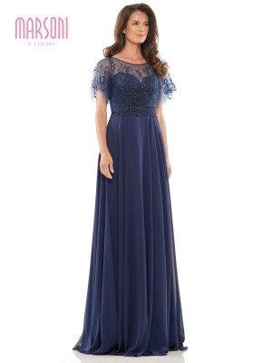 Marsoni by Colors M323 Beaded Illusion Mothers Gown