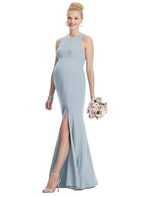 Dessy Collection M441 High Neck Maternity Bridesmaid Dress