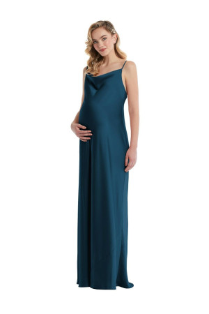 Dessy M447 Cowl Neck Maternity Bridesmaid Dress