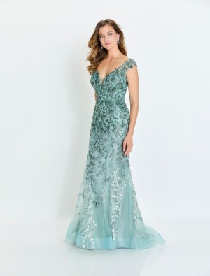 Montage M522 Floral Embroidered MOB Gown