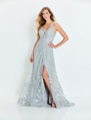 Montage M527 Embroidered A-Line MOB Gown