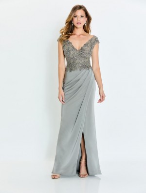 Montage M532 Beautiful Lace and Crepe Mothers Gown