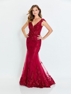 Montage M534 Floral Embroidered Mothers Gown