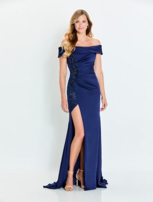 Montage M535 Mothers Gown with Modesty Lace Panel