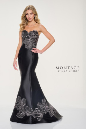 Montage M841 Floral Lace Mermaid Mother of Bride Dress