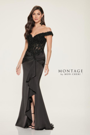 Montage M852 Stunning Mothers Gown with Removable Sleeves