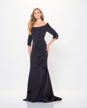 Montage M916 Elegant Cascading Ruffle Gown