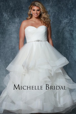 Michelle Bridal MB1913 Meredith Plus Size Wedding Gown