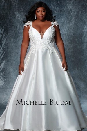 Michelle Bridal MB1917 Valentina Plus Size Wedding Gown