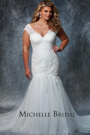 Michelle Bridal MB1919 Venus Plus Size Wedding Gown