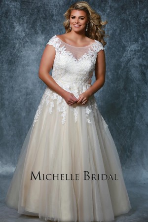 Michelle Bridal MB1931 Autumn Plus Size Wedding Gown