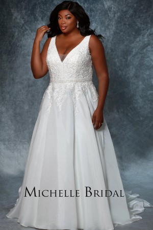 Michelle Bridal MB1934 Eden Plus Size Wedding Gown
