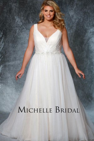 Michelle Bridal MB1935 Juniper Plus Size Wedding Gown