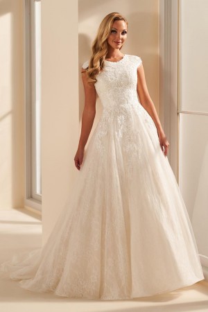 Mon Cheri MOD1801 Dreamy Modest Wedding Dress