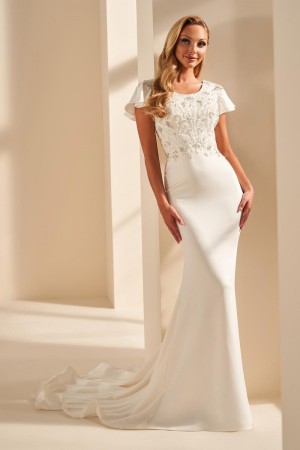 Mon Cheri MOD1805 Graceful Modest Wedding Dress