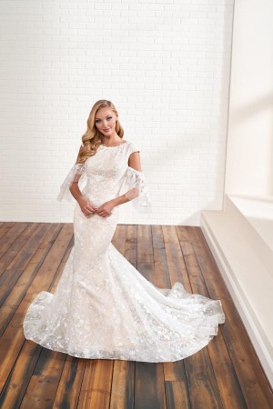 Mon Cheri MOD203 Dreamy Lace Modest Wedding Dress