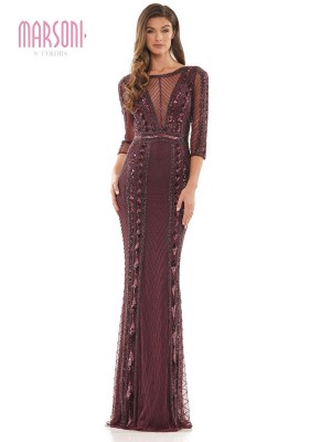 Marsoni by Colors MV1204 Sophisticated Beaded Gown