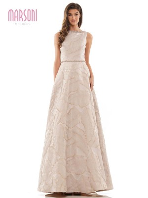 Marsoni by Colors MV1224 Jacquard A-Line MOB Gown
