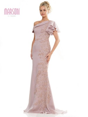 Marsoni by Colors MV1272 One Flutter Sleeve Gown