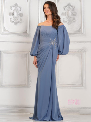 Marsoni by Colors MV1285 Bishop Sleeve Mother of Bride Gown