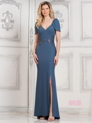 Marsoni by Colors MV1297 Tulip Sleeve Mother of Bride Gown