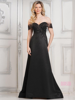 Marsoni by Colors MV1305 Brocade A-Line Mothers Gown