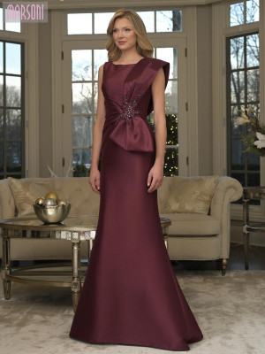 Marsoni by Colors MV1359 Semi-Formal Gown With Dramatic Bow Draped