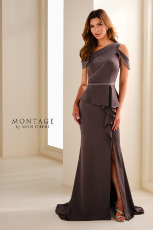 Montage M3107 Long Semi-Formal Dress Featuring A Striking Mermaid Silhouette