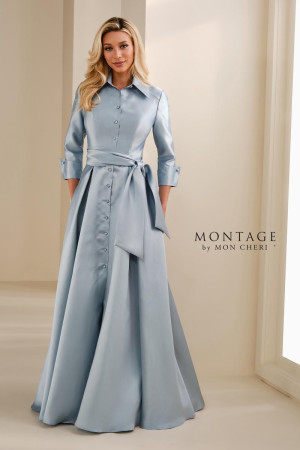 Montage M3114 Long Elegant Mother Of The Bride Dress With A Refined A-Line