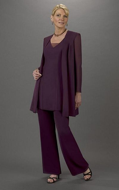 Mother of the Bride Pant Suit Ursula 3pc Tunic Pant Set 13037: French ...