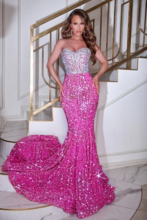 Portia and Scarlett PS23641 Sparkling Sequin Gown