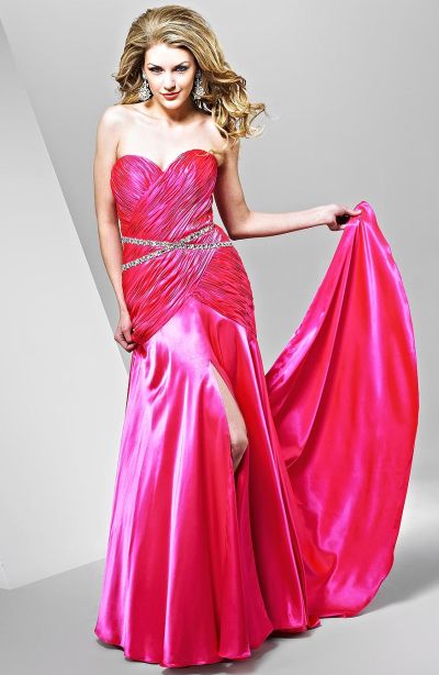 Pageant Dresses Strapless Charmeuse Signature by Landa Gown GB604 ...